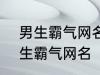 男生霸气网名2022最新版的 超酷男生霸气网名