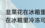 韭菜花在冰箱里冷冻能放多久 韭菜花在冰箱里冷冻可以放多长时间