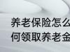 养老保险怎么领取养老金 养老保险如何领取养老金