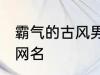 霸气的古风男主名字 适合男生的古风网名