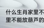 什么生肖家里不能放葫芦 什么生肖家里不能放葫芦的呢